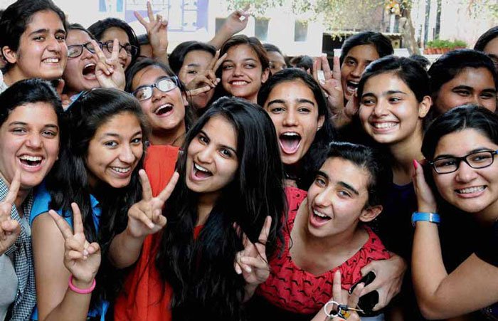 Score Good Marks in Board Exams: A Group of Girls Celebrating